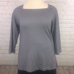 Chico's Striped Top Size 2 (Sz. 12)